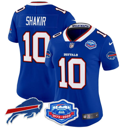 Women's Buffalo Bills 2025 "Rivalries" Vapor Limited Jersey - Farewell Season Patch - All Stitched BUF_KDZ - KINDOZY