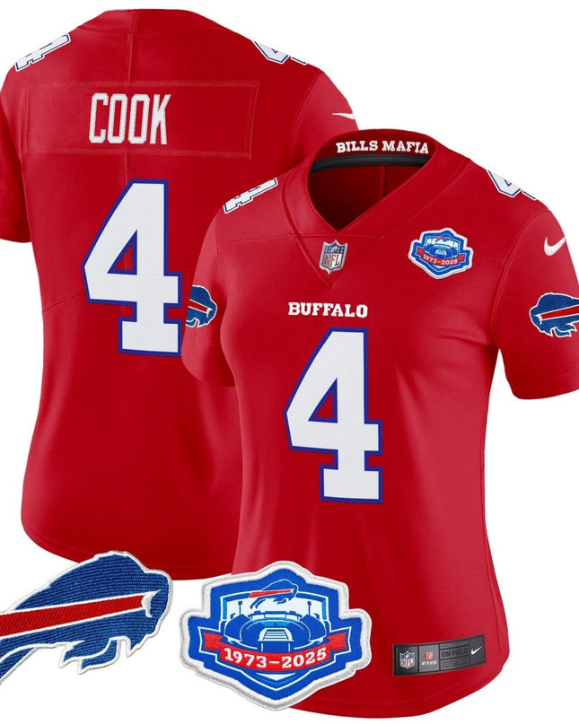 Women's Buffalo Bills 2025 "Rivalries" Vapor Limited Jersey - Farewell Season Patch - All Stitched BUF_KDZ - KINDOZY