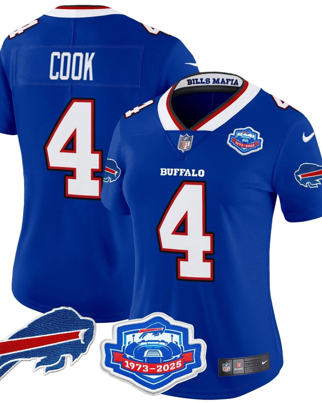 Women's Buffalo Bills 2025 "Rivalries" Vapor Limited Jersey - Farewell Season Patch - All Stitched BUF_KDZ - KINDOZY