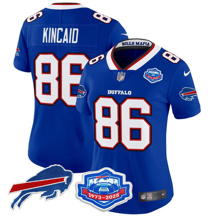 Women's Buffalo Bills 2025 "Rivalries" Vapor Limited Jersey - Farewell Season Patch - All Stitched BUF_KDZ - KINDOZY