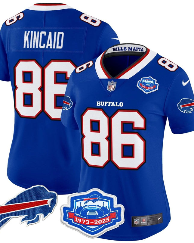 Women's Buffalo Bills 2025 "Rivalries" Vapor Limited Jersey - Farewell Season Patch - All Stitched BUF_KDZ - KINDOZY