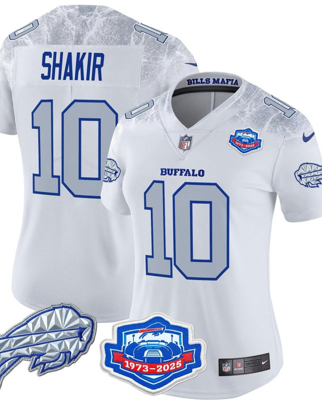Women's Buffalo Bills 2025 "Rivalries" Vapor Limited Jersey - Farewell Season Patch - All Stitched BUF_KDZ - KINDOZY