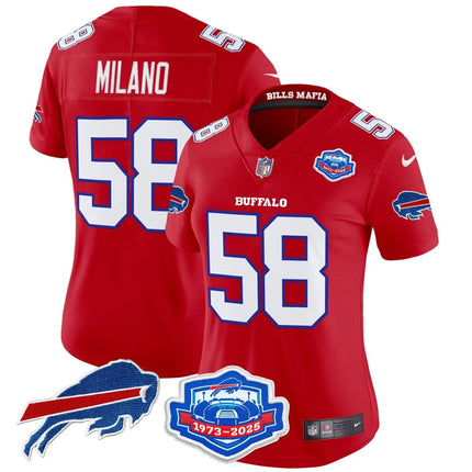 Women's Buffalo Bills 2025 "Rivalries" Vapor Limited Jersey - Farewell Season Patch - All Stitched BUF_KDZ - KINDOZY