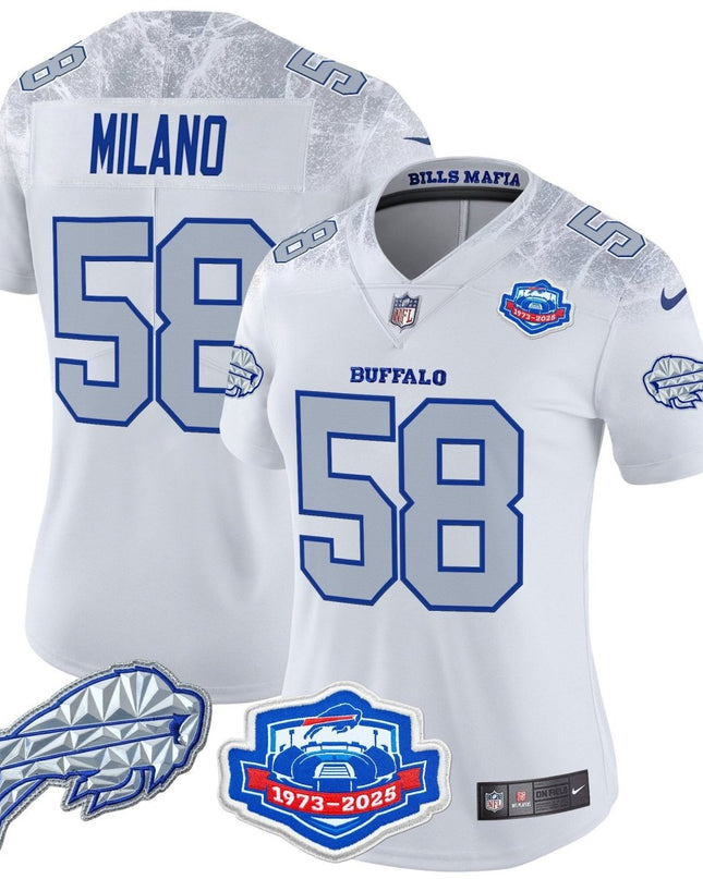 Women's Buffalo Bills 2025 "Rivalries" Vapor Limited Jersey - Farewell Season Patch - All Stitched BUF_KDZ - KINDOZY
