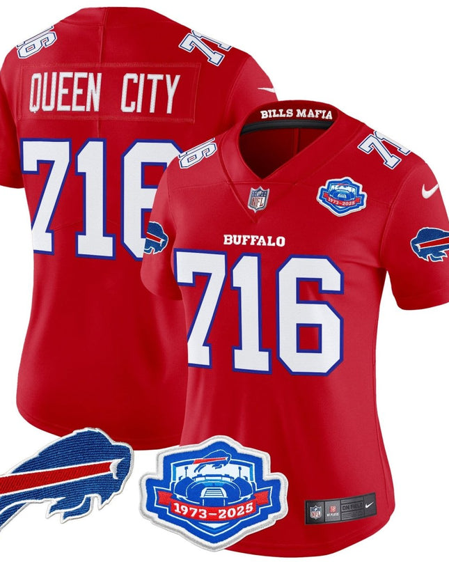 Women's Buffalo Bills 2025 "Rivalries" Vapor Limited Jersey - Farewell Season Patch - All Stitched BUF_KDZ - KINDOZY