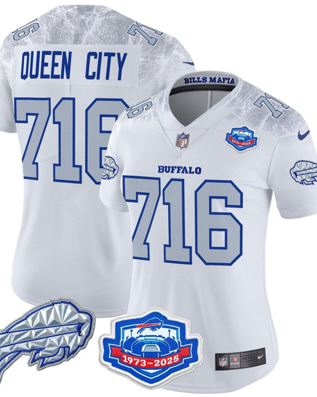 Women's Buffalo Bills 2025 "Rivalries" Vapor Limited Jersey - Farewell Season Patch - All Stitched BUF_KDZ - KINDOZY