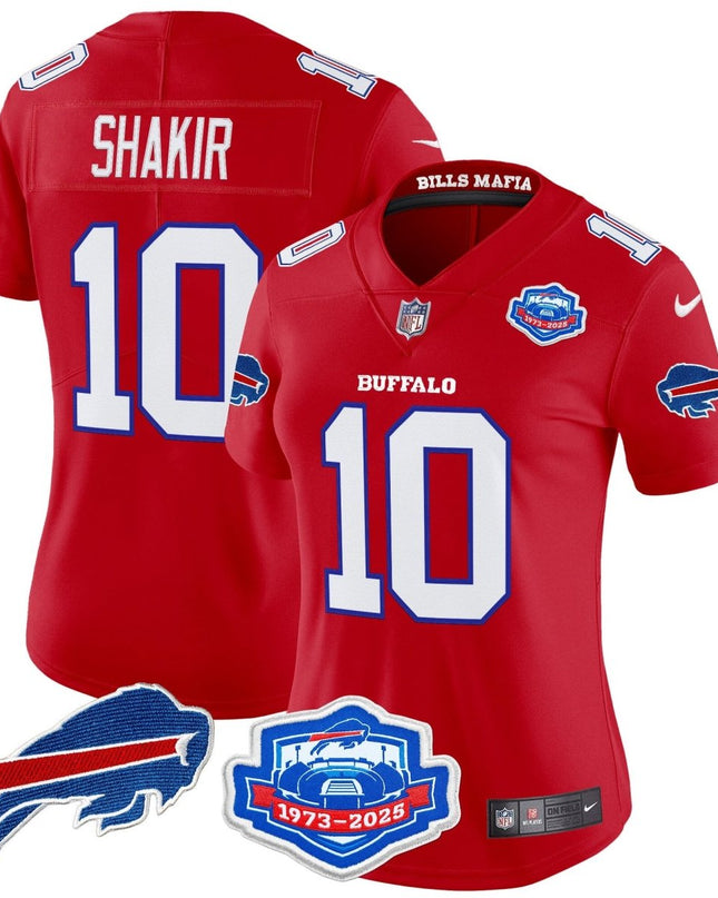 Women's Buffalo Bills 2025 "Rivalries" Vapor Limited Jersey - Farewell Season Patch - All Stitched BUF_KDZ - KINDOZY