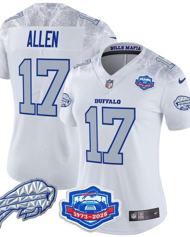 Women's Buffalo Bills 2025 "Rivalries" Vapor Limited Jersey - Farewell Season Patch - All Stitched BUF_KDZ - KINDOZY