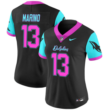 Women's Dolphins Miami Vice Vapor Limited Jersey - All Stitched MIA_KDZ - KINDOZY