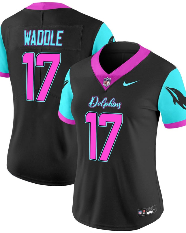 Women's Dolphins Miami Vice Vapor Limited Jersey - All Stitched MIA_KDZ - KINDOZY