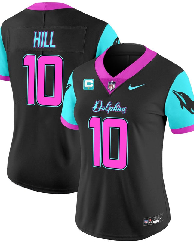 Women's Dolphins Miami Vice Vapor Limited Jersey - All Stitched MIA_KDZ - KINDOZY
