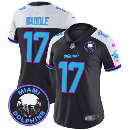 Women's Dolphins Miami Vice Vapor Limited Jersey V3 - All Stitched MIA_KDZ - KINDOZY