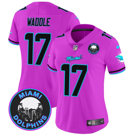 Women's Dolphins Miami Vice Vapor Limited Jersey V3 - All Stitched MIA_KDZ - KINDOZY
