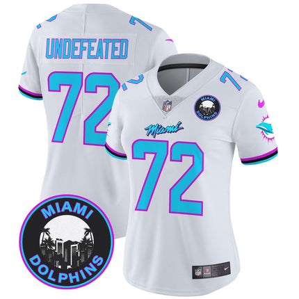 Women's Dolphins Miami Vice Vapor Limited Jersey V3 - All Stitched MIA_KDZ - KINDOZY