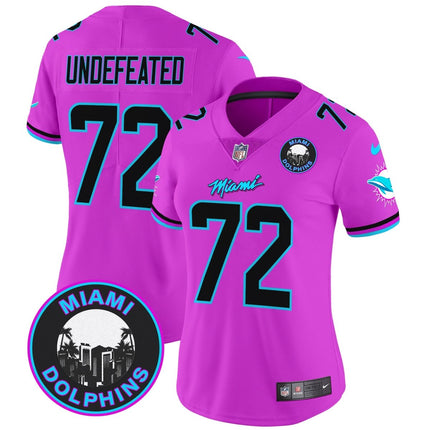 Women's Dolphins Miami Vice Vapor Limited Jersey V3 - All Stitched MIA_KDZ - KINDOZY