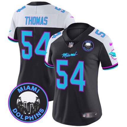 Women's Dolphins Miami Vice Vapor Limited Jersey V3 - All Stitched MIA_KDZ - KINDOZY