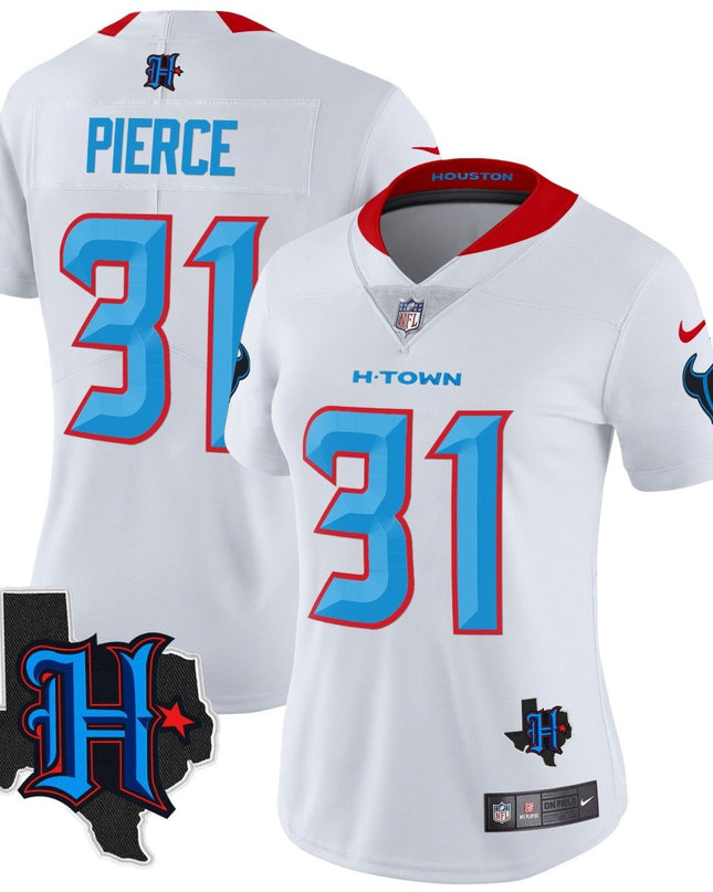 Women's Houston Texans 2024 Texas Patch Vapor Limited Jersey V2 - All Stitched HOUTEX_KDZ - KINDOZY