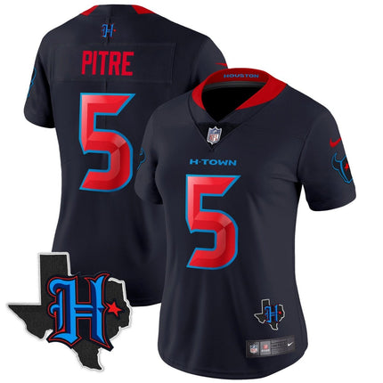 Women's Houston Texans 2024 Texas Patch Vapor Limited Jersey V2 - All Stitched HOUTEX_KDZ - KINDOZY