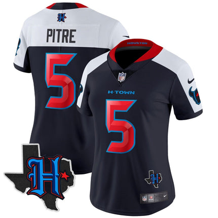 Women's Houston Texans 2024 Texas Patch Vapor Limited Jersey V2 - All Stitched HOUTEX_KDZ - KINDOZY