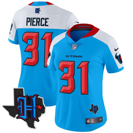 Women's Houston Texans 2024 Texas Patch Vapor Limited Jersey V2 - All Stitched HOUTEX_KDZ - KINDOZY
