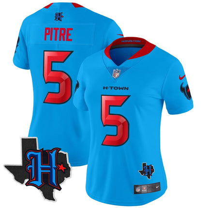 Women's Houston Texans 2024 Texas Patch Vapor Limited Jersey V2 - All Stitched HOUTEX_KDZ - KINDOZY