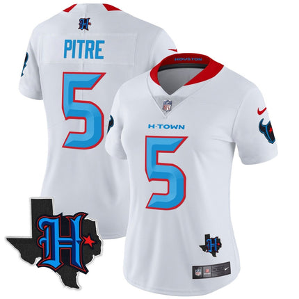 Women's Houston Texans 2024 Texas Patch Vapor Limited Jersey V2 - All Stitched HOUTEX_KDZ - KINDOZY