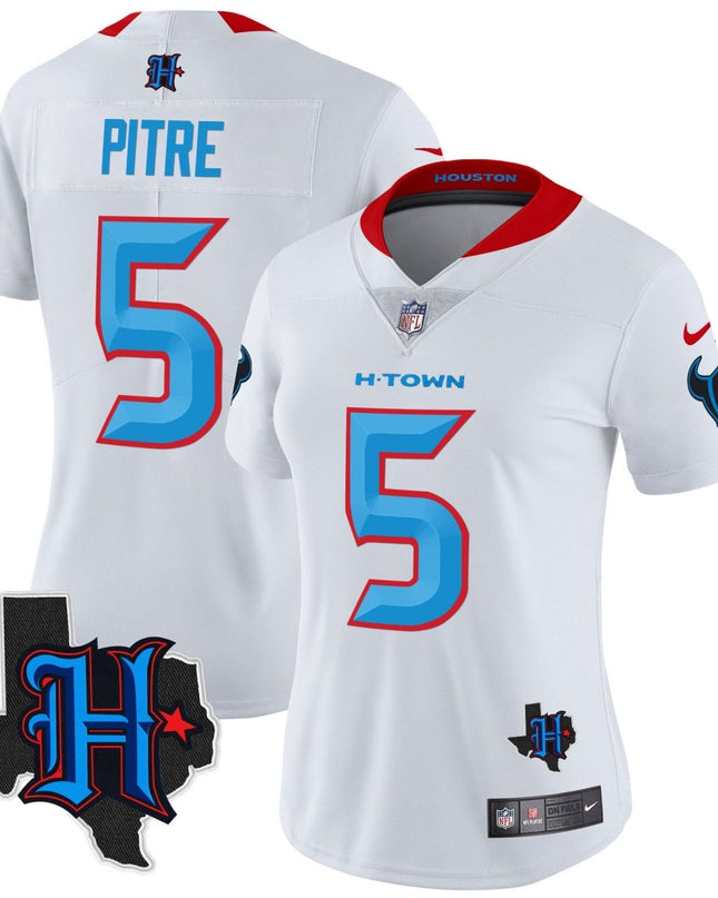 Women's Houston Texans 2024 Texas Patch Vapor Limited Jersey V2 - All Stitched HOUTEX_KDZ - KINDOZY