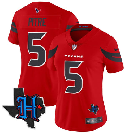 Women's Houston Texans 2024 Texas Patch Vapor Limited Jersey V2 - All Stitched HOUTEX_KDZ - KINDOZY
