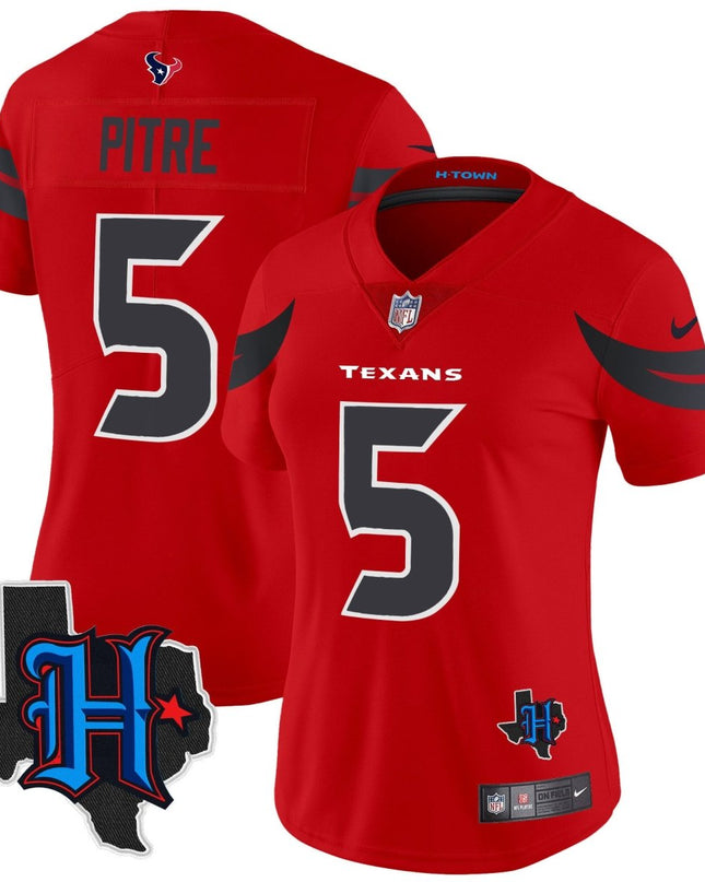 Women's Houston Texans 2024 Texas Patch Vapor Limited Jersey V2 - All Stitched HOUTEX_KDZ - KINDOZY
