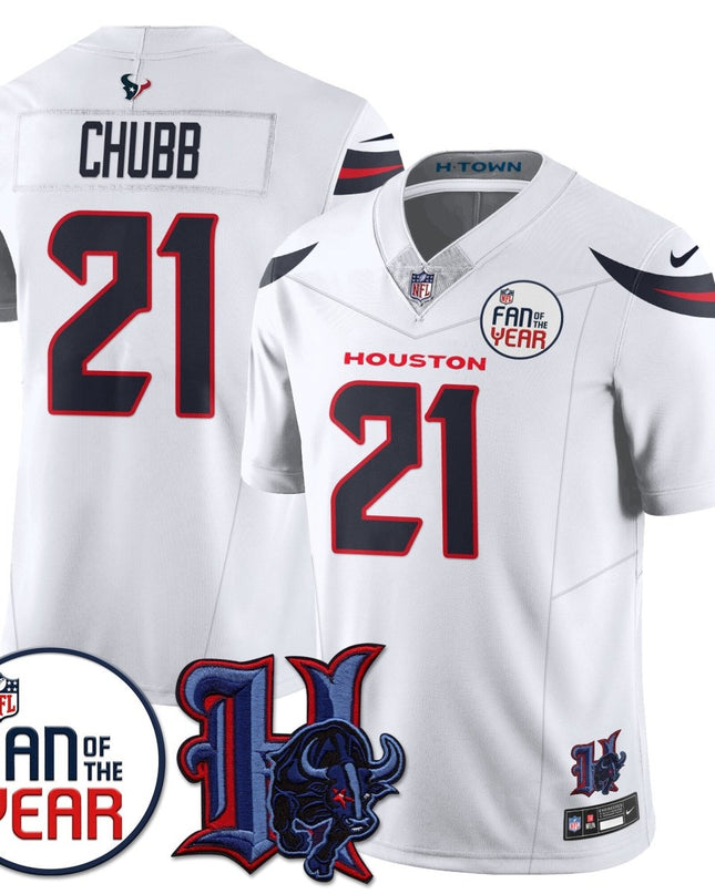 Women's Houston Texans "Fan Of The Year" Jersey - All Stitched HOUTEX_KDZ - KINDOZY