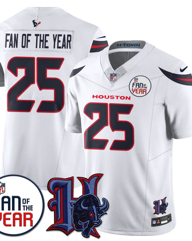 Women's Houston Texans "Fan Of The Year" Jersey - All Stitched HOUTEX_KDZ - KINDOZY
