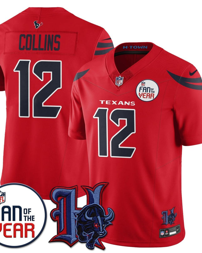 Women's Houston Texans "Fan Of The Year" Jersey - All Stitched HOUTEX_KDZ - KINDOZY