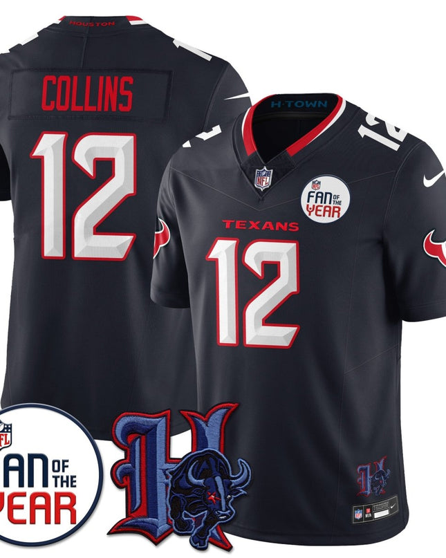 Women's Houston Texans "Fan Of The Year" Jersey - All Stitched HOUTEX_KDZ - KINDOZY
