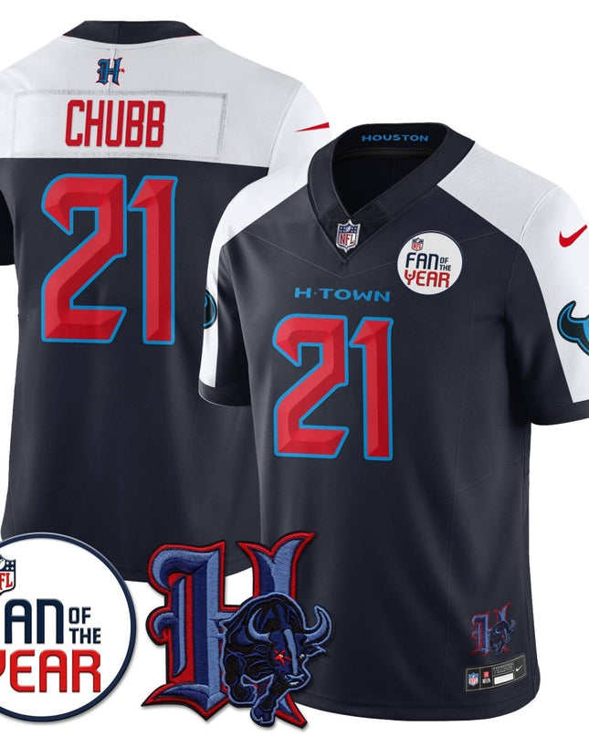 Women's Houston Texans "Fan Of The Year" Jersey - All Stitched HOUTEX_KDZ - KINDOZY