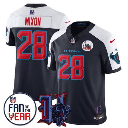 Women's Houston Texans "Fan Of The Year" Jersey - All Stitched HOUTEX_KDZ - KINDOZY