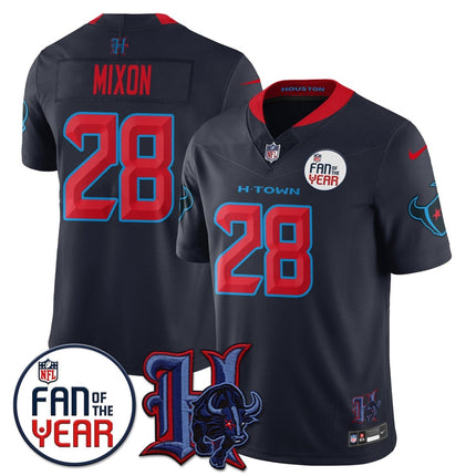 Women's Houston Texans "Fan Of The Year" Jersey - All Stitched HOUTEX_KDZ - KINDOZY
