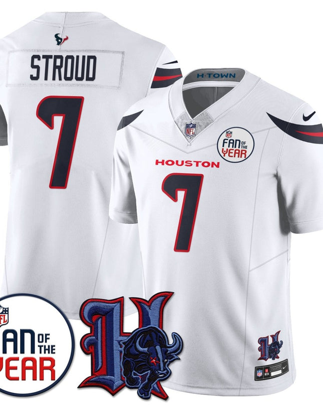 Women's Houston Texans "Fan Of The Year" Jersey - All Stitched HOUTEX_KDZ - KINDOZY