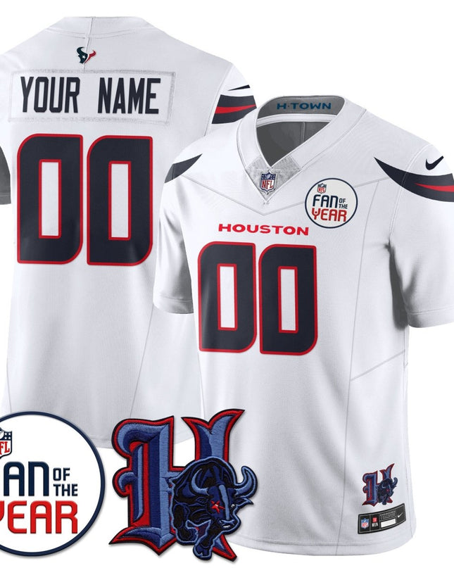 Women's Houston Texans "Fan Of The Year" Jersey - All Stitched HOUTEX_KDZ - KINDOZY
