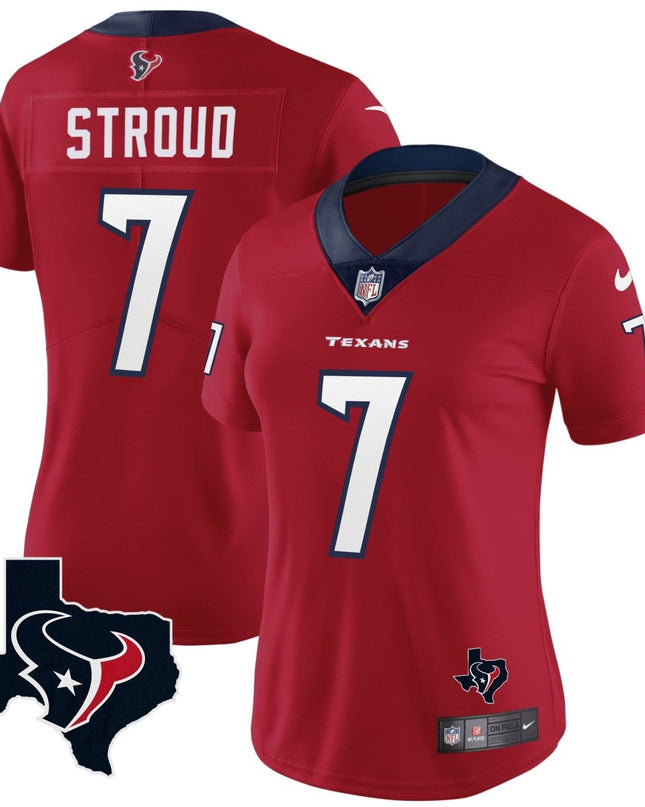 Women's Houston Texans Vapor Limited Jersey - All Stitched HOUTEX_KDZ - KINDOZY