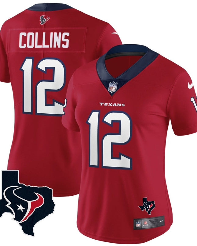 Women's Houston Texans Vapor Limited Jersey - All Stitched HOUTEX_KDZ - KINDOZY