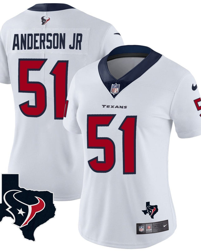 Women's Houston Texans Vapor Limited Jersey - All Stitched HOUTEX_KDZ - KINDOZY