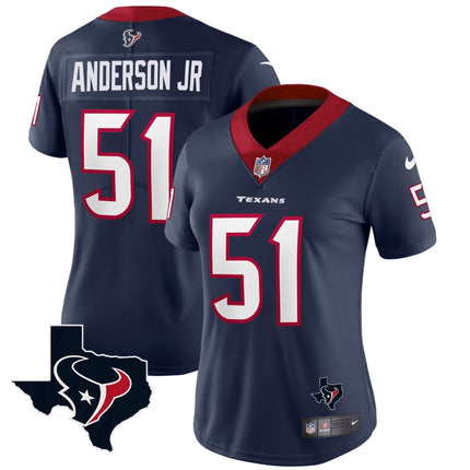 Women's Houston Texans Vapor Limited Jersey - All Stitched HOUTEX_KDZ - KINDOZY