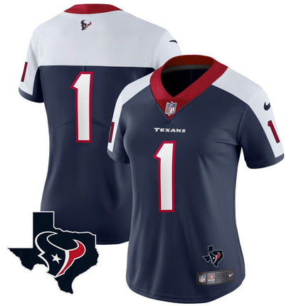 Women's Houston Texans Vapor Limited Jersey - All Stitched HOUTEX_KDZ - KINDOZY