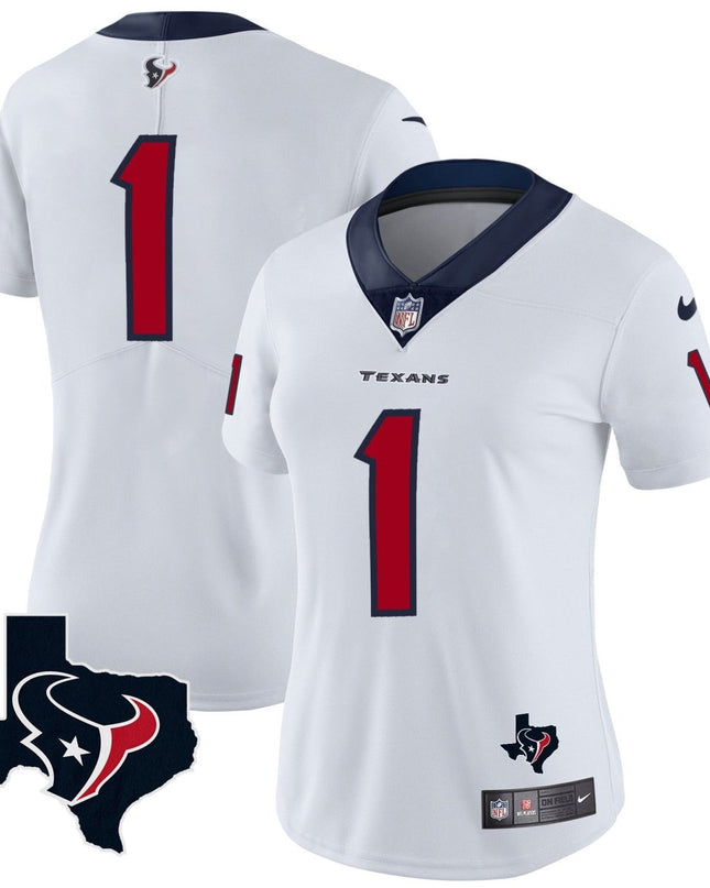 Women's Houston Texans Vapor Limited Jersey - All Stitched HOUTEX_KDZ - KINDOZY