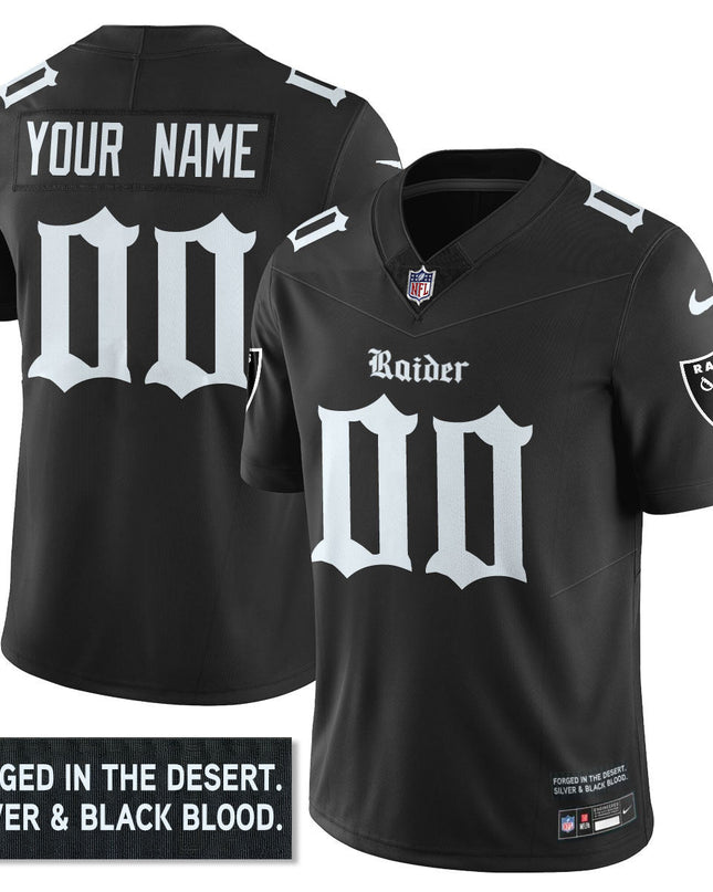 Women's Las Vegas Raiders 'Gothic Silver State Edition' Vapor Limited Jersey - All Stitched LVRAI_KDZ - KINDOZY