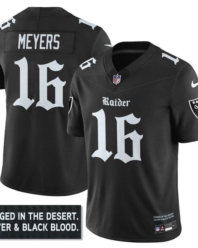 Women's Las Vegas Raiders 'Gothic Silver State Edition' Vapor Limited Jersey - All Stitched LVRAI_KDZ - KINDOZY