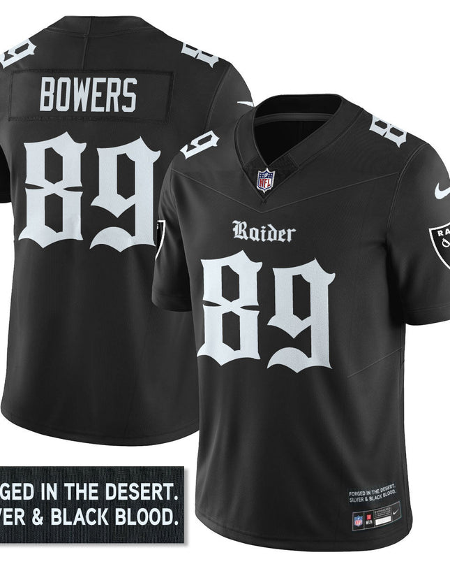 Women's Las Vegas Raiders 'Gothic Silver State Edition' Vapor Limited Jersey - All Stitched LVRAI_KDZ - KINDOZY