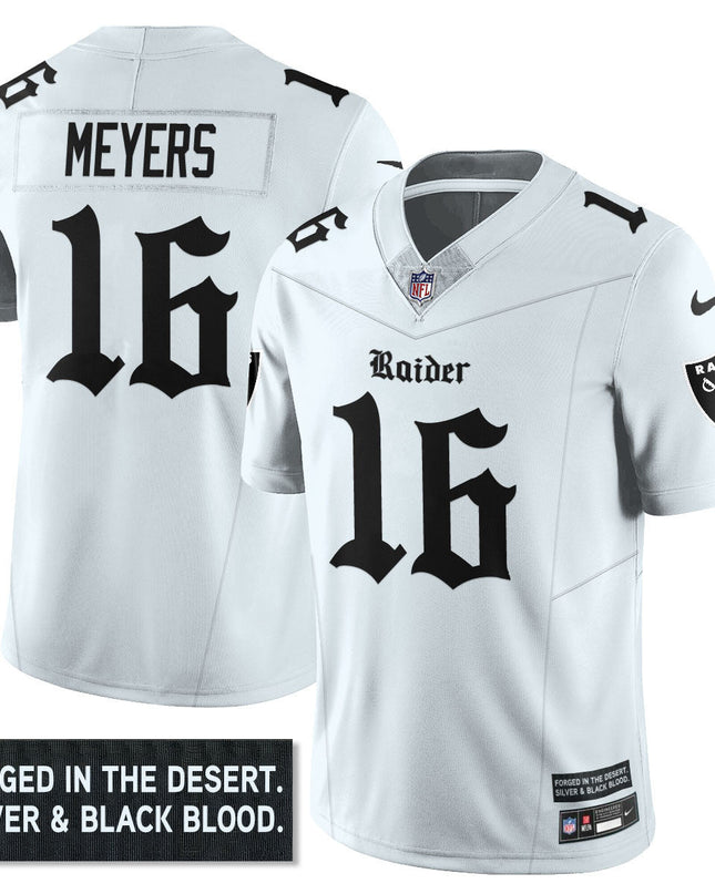 Women's Las Vegas Raiders 'Gothic Silver State Edition' Vapor Limited Jersey - All Stitched LVRAI_KDZ - KINDOZY