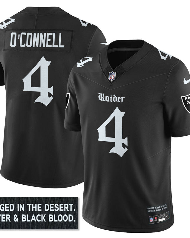Women's Las Vegas Raiders 'Gothic Silver State Edition' Vapor Limited Jersey - All Stitched LVRAI_KDZ - KINDOZY