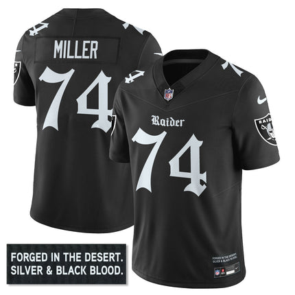 Women's Las Vegas Raiders 'Gothic Silver State Edition' Vapor Limited Jersey - All Stitched LVRAI_KDZ - KINDOZY